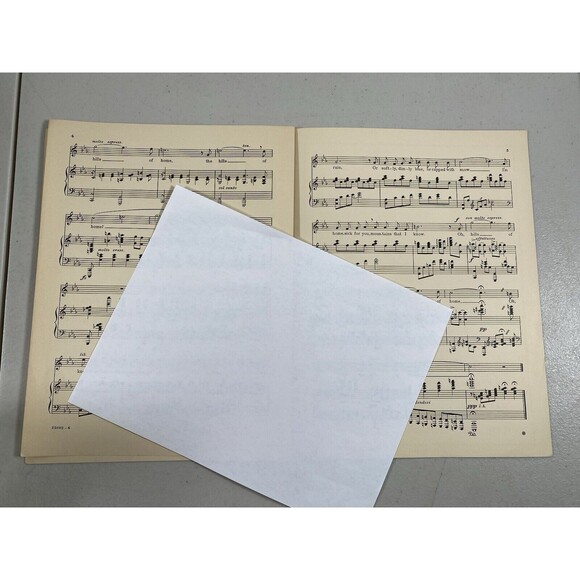 The Hills of Home Oscar J. Fox Poem by Floride Calhoun 1925 Sheet Music #52 - Picture 3 of 3